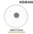 [KOMAN] OliveGreen Tempered Glass Lid 28cm-Frying Pan BBQ Kitchenware Tools Cooking - Made in Korea